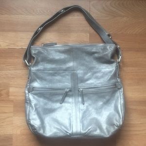Banana Republic Leather Metallic Handbag 👜